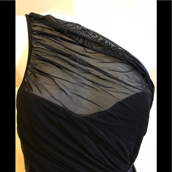 NEW Monique Lhuillier Gorgeous Black Maxi Gown size 14 - Picture 4 of 14